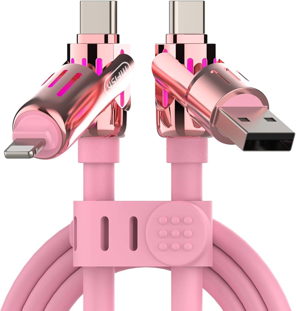 MFish Cable de carga USB universal 4 en 1